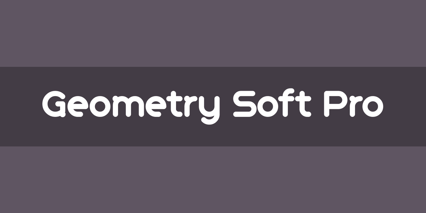 Przykład czcionki Geometry Soft Pro